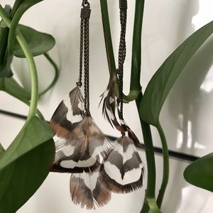 Feather earrings